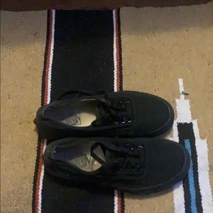 Van Black low top shoes